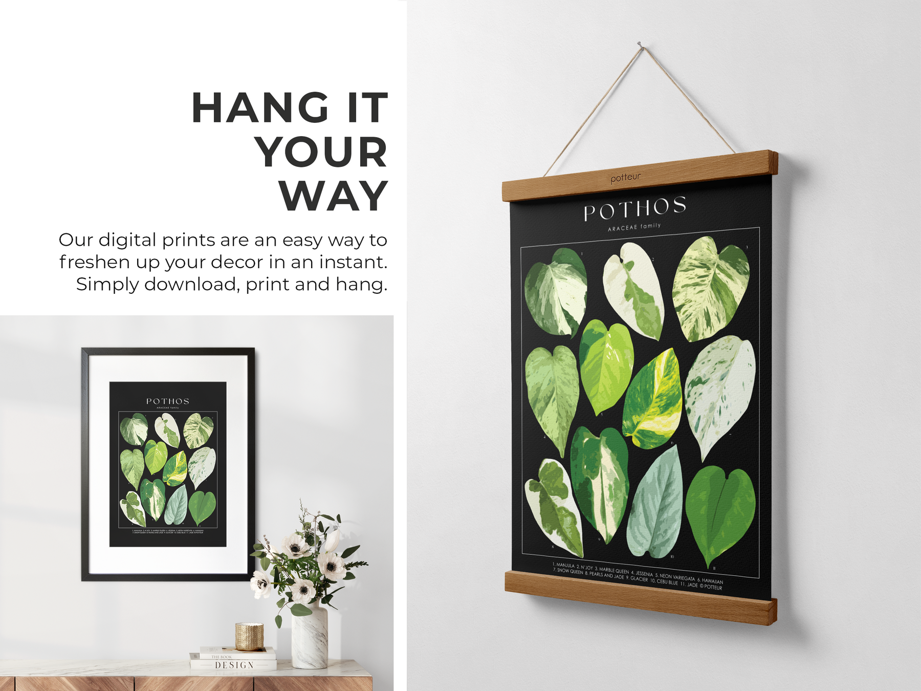 pothos poster POTHOS - Art Print